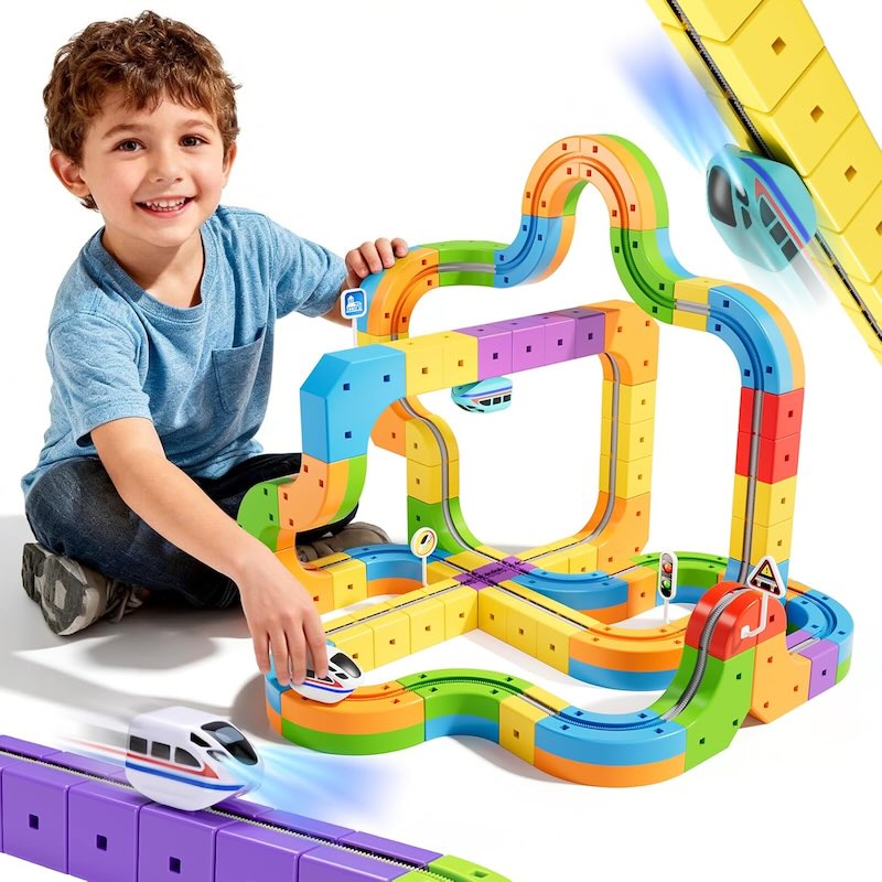 Modular Electric Train Track Set