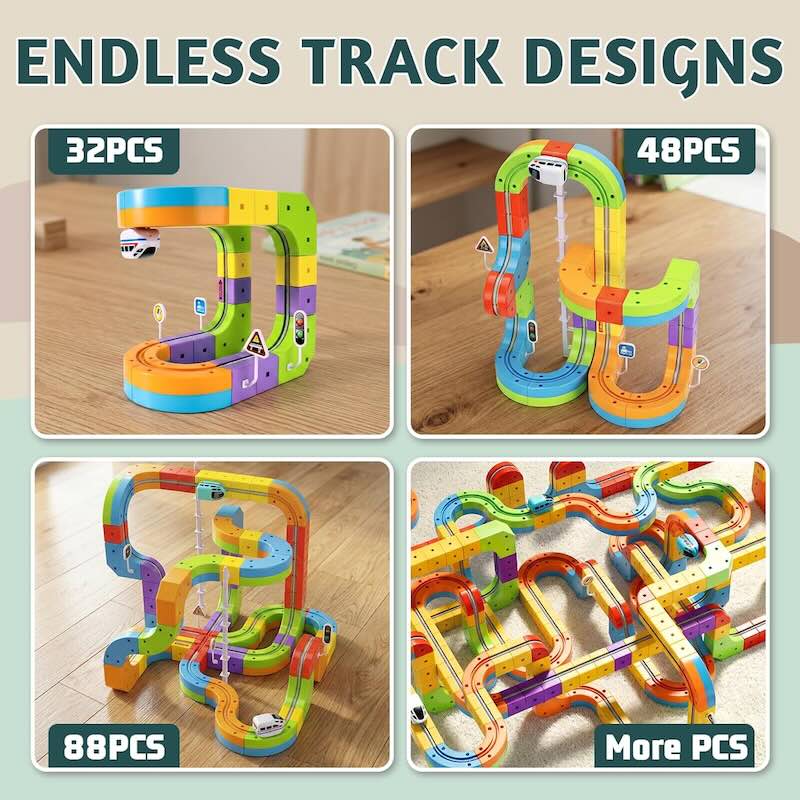 Modular Electric Train Track Set