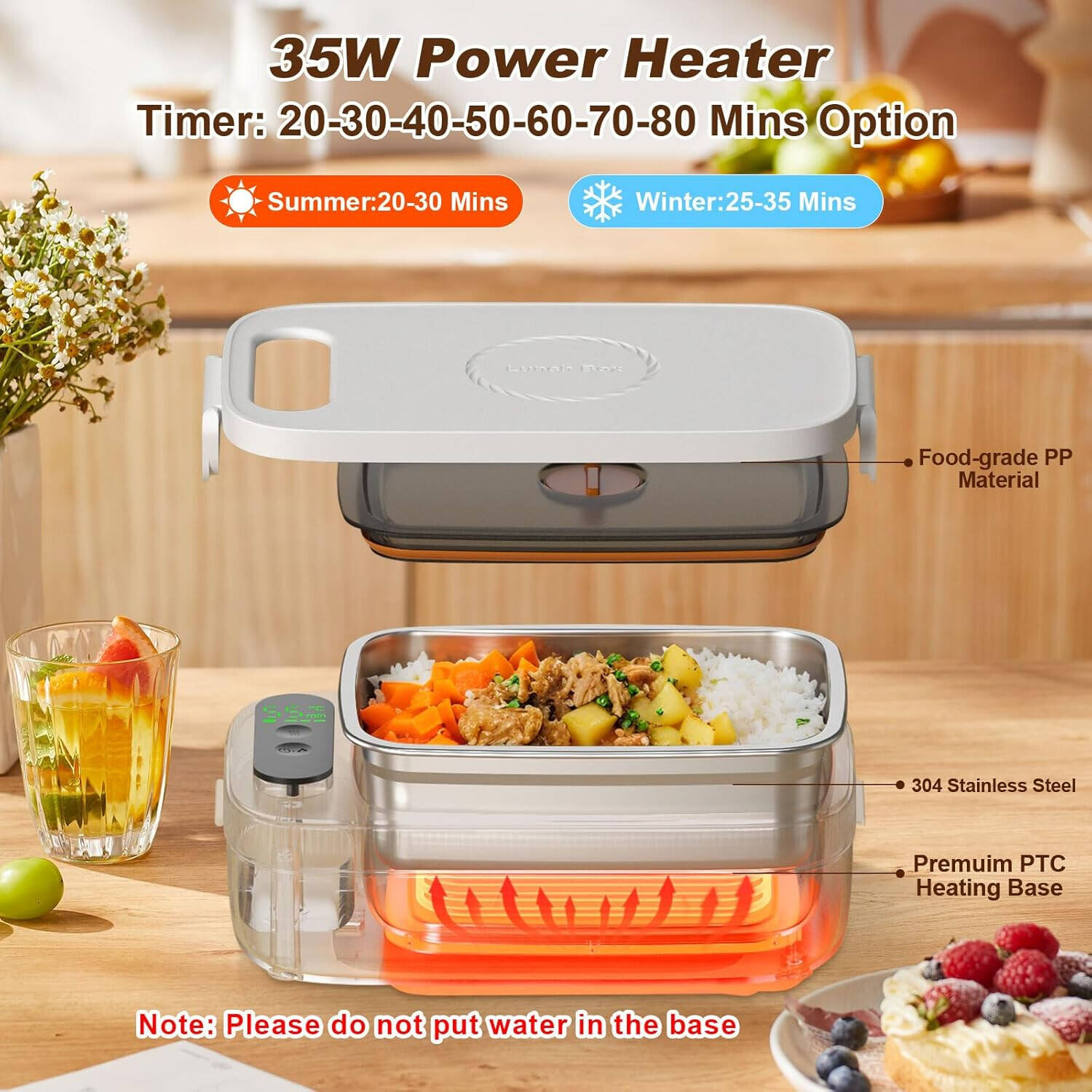 Self Heating Electric Lunchbox